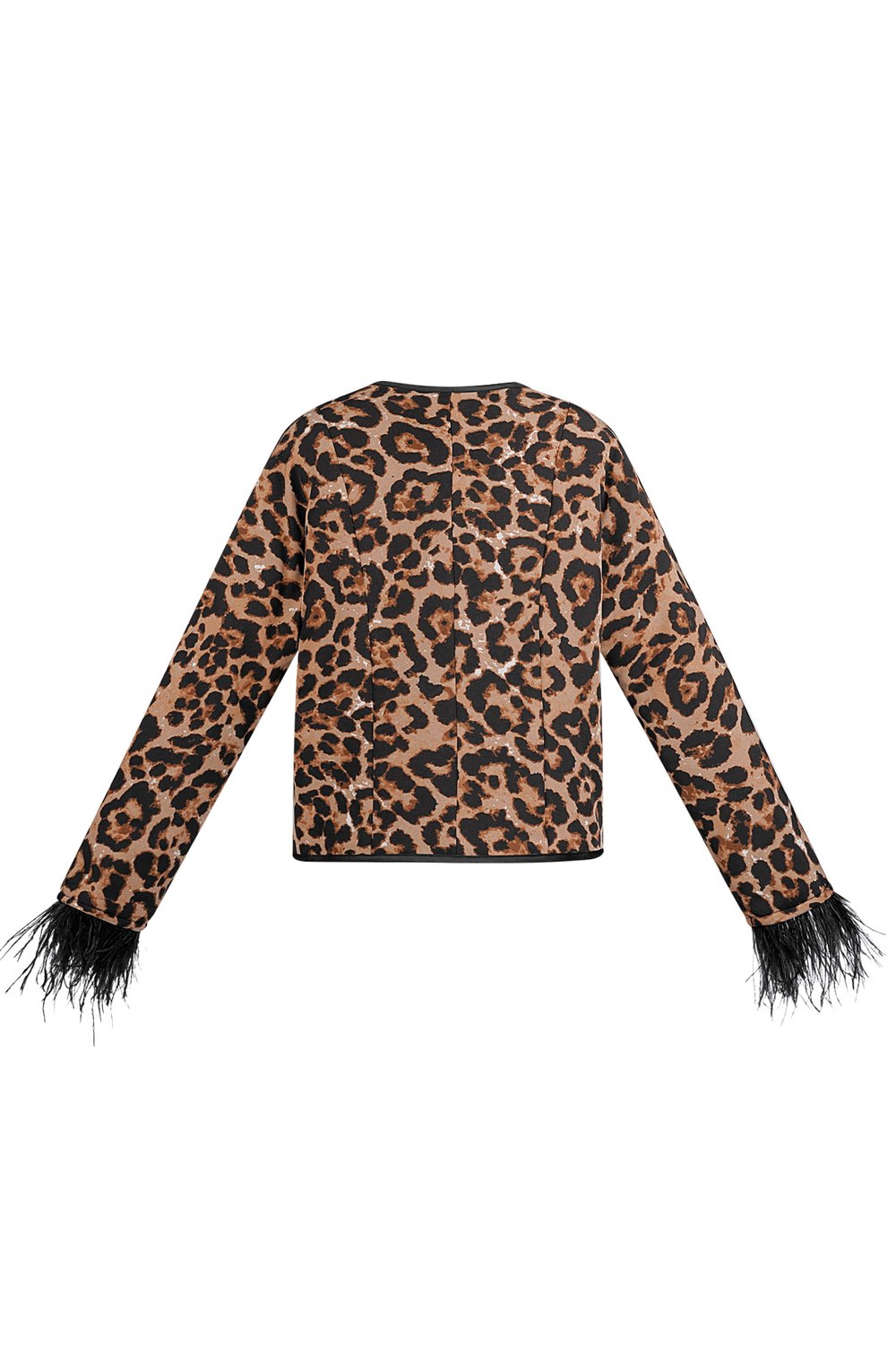 Feather jacket with leopard print - multi  h5Picture6