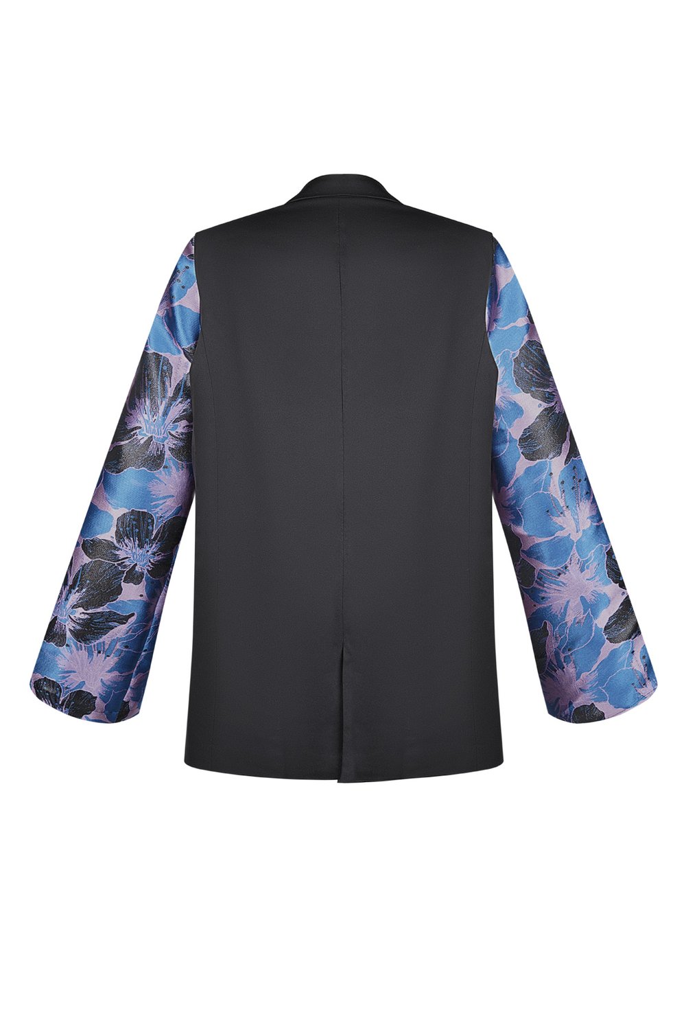 Black blazer with jacquard sleeves Picture7