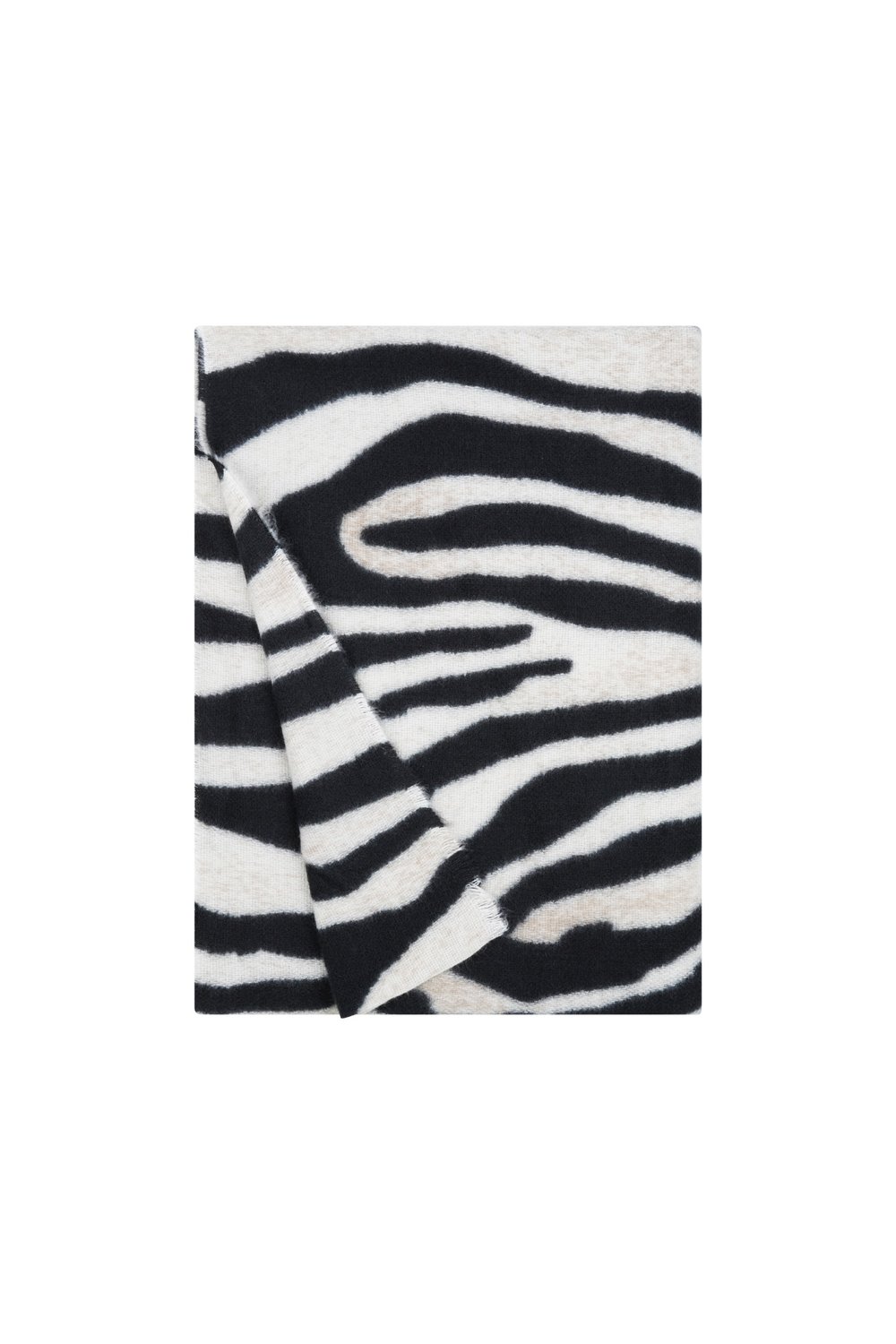 Zebra print scarf - Black and white h5Picture4