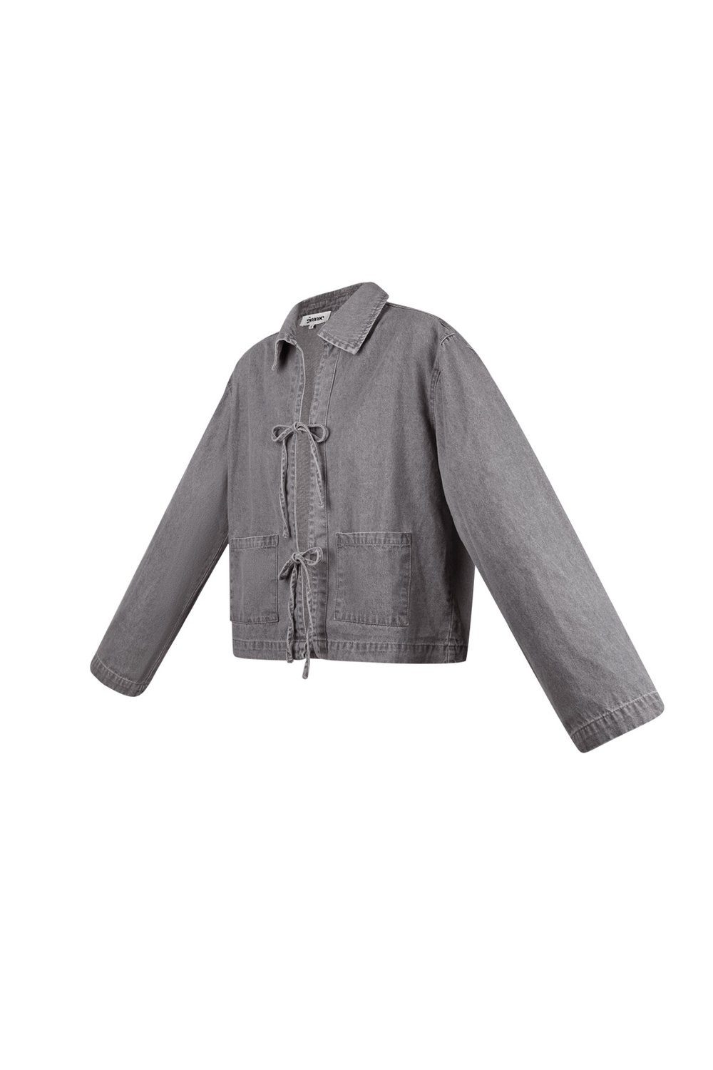 Denim jacket with bows h5Picture7
