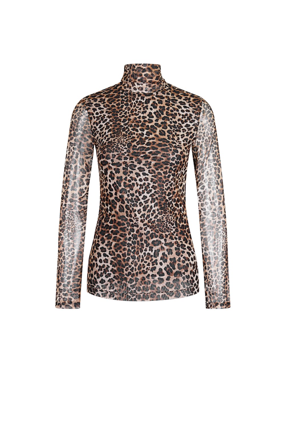 Leopard Print Mesh Top 