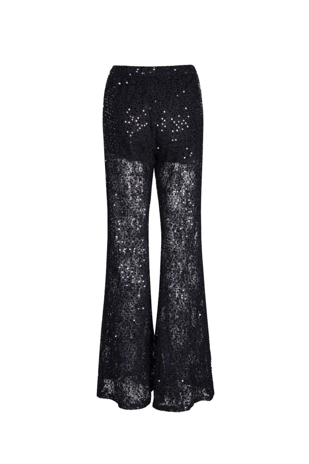 Lace pants with glitter