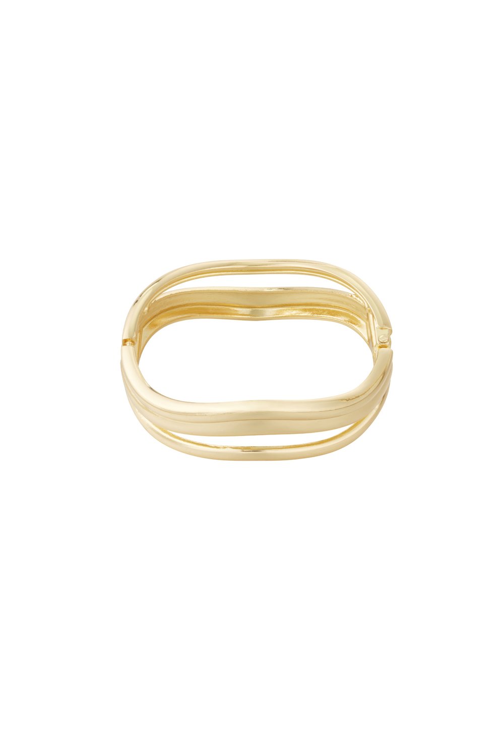 Wave frame bangle