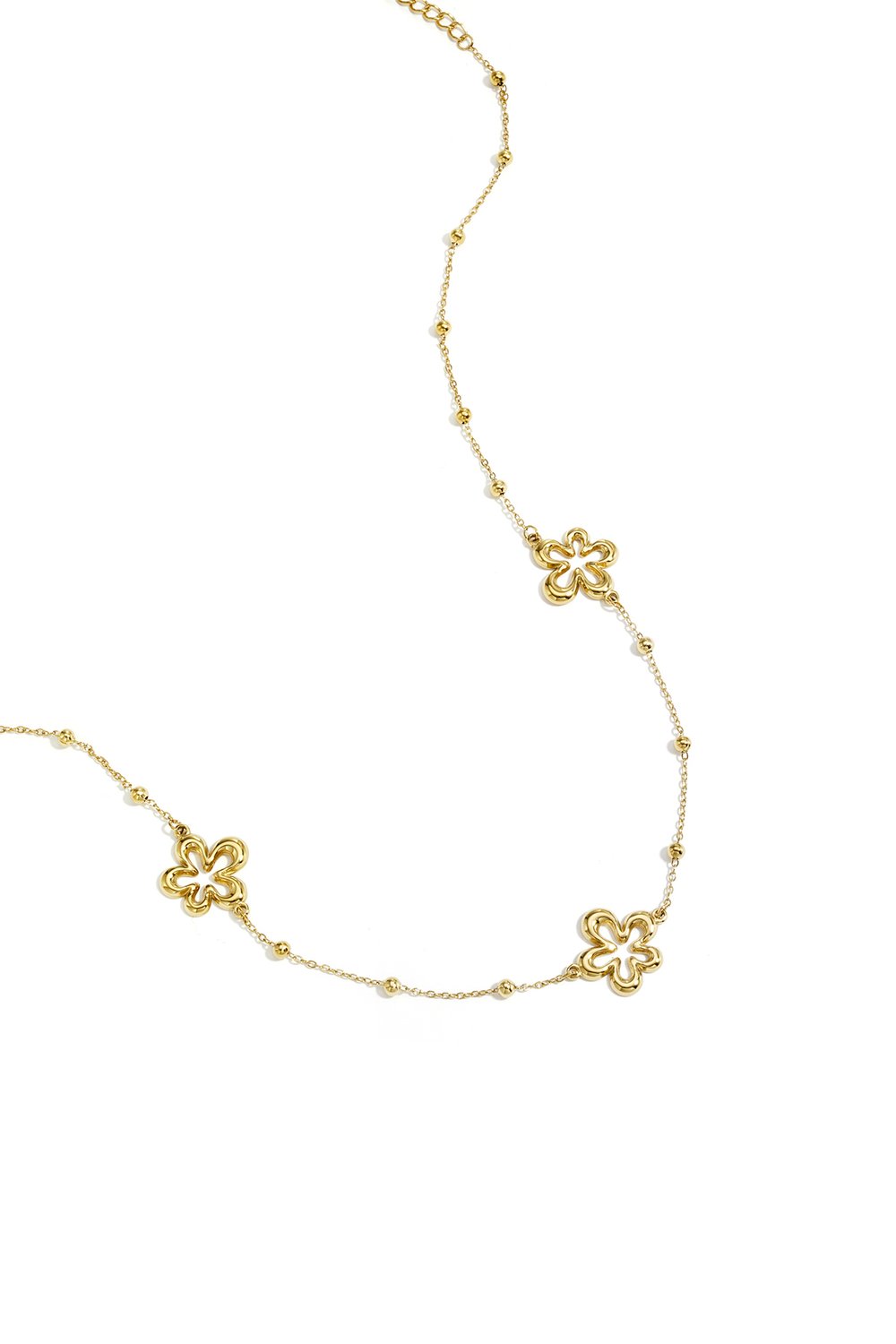 Halskette mit korallenförmigen Blüten