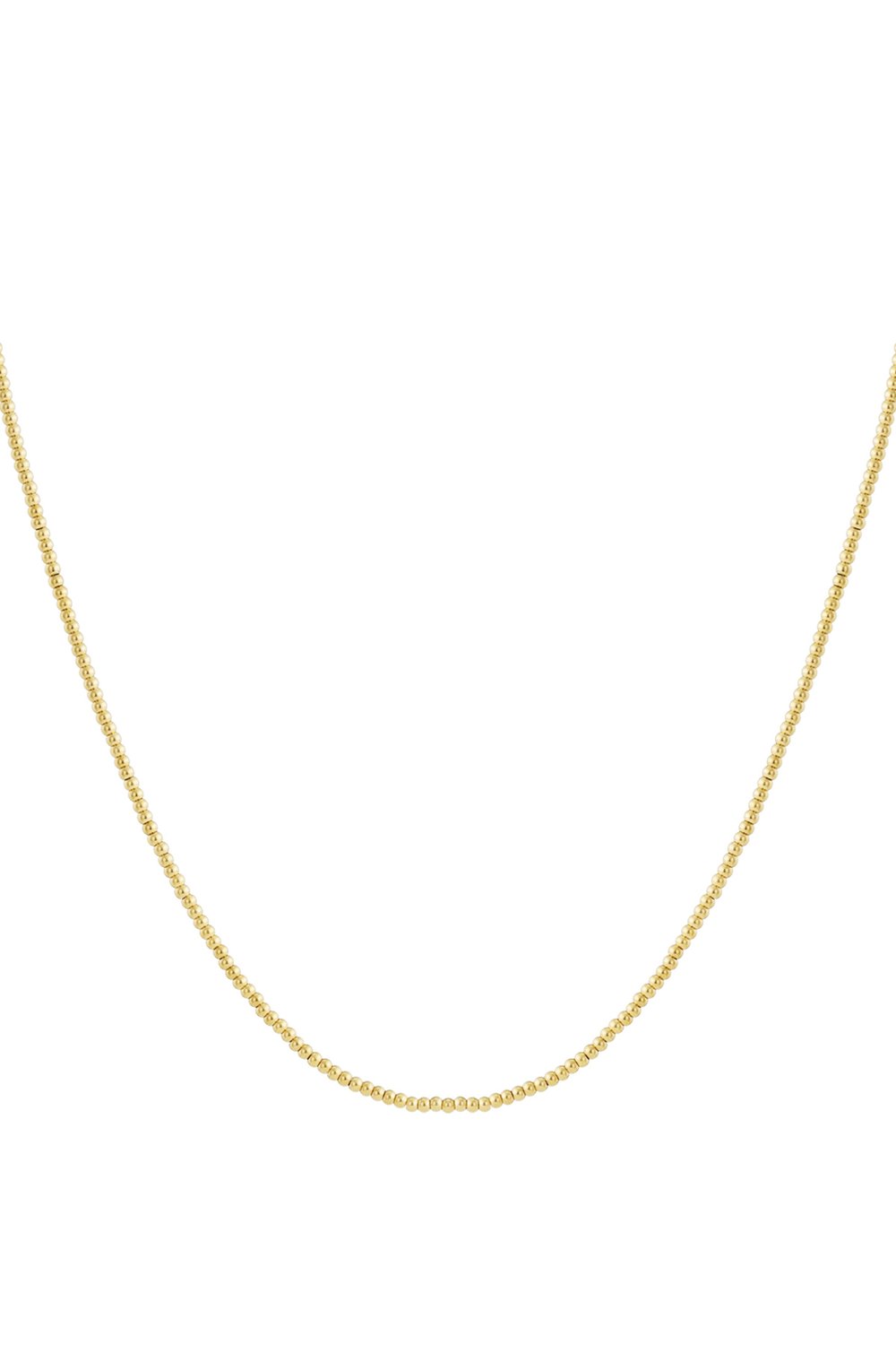 Solid bead necklace-2.5mm