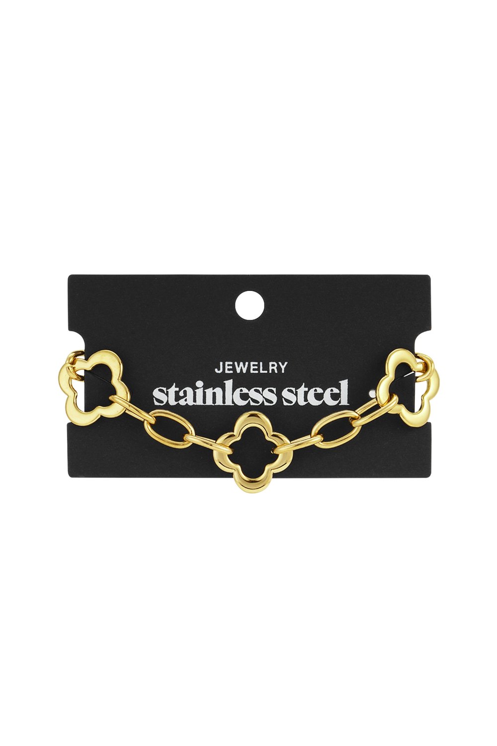 Stainless Steel Chain Bracelets Clover Casual Daily  Women's jewelry Picture4