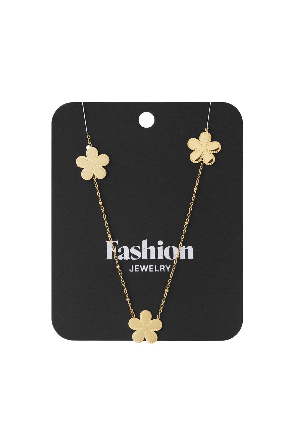 collana lunga con palline e fiori h5Immagine5