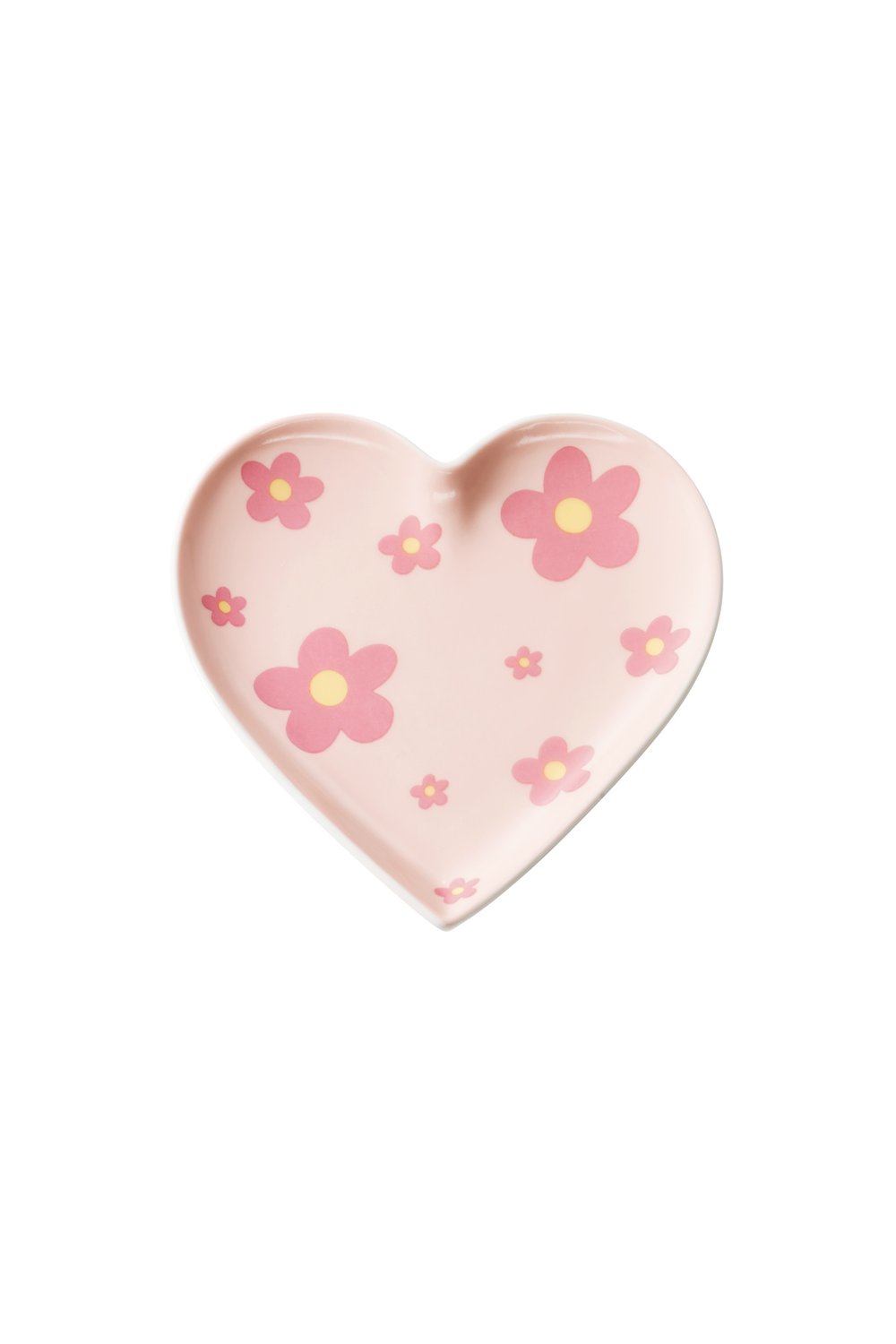 Heart jewelry trays flower power 