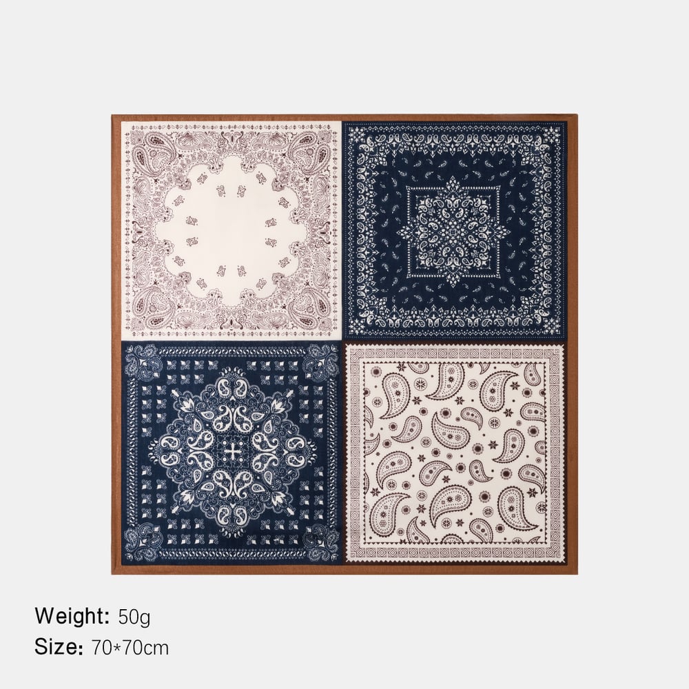 1 Piece Retro Patchwork Cashew Flower Rayon Women's Bandana Picture2