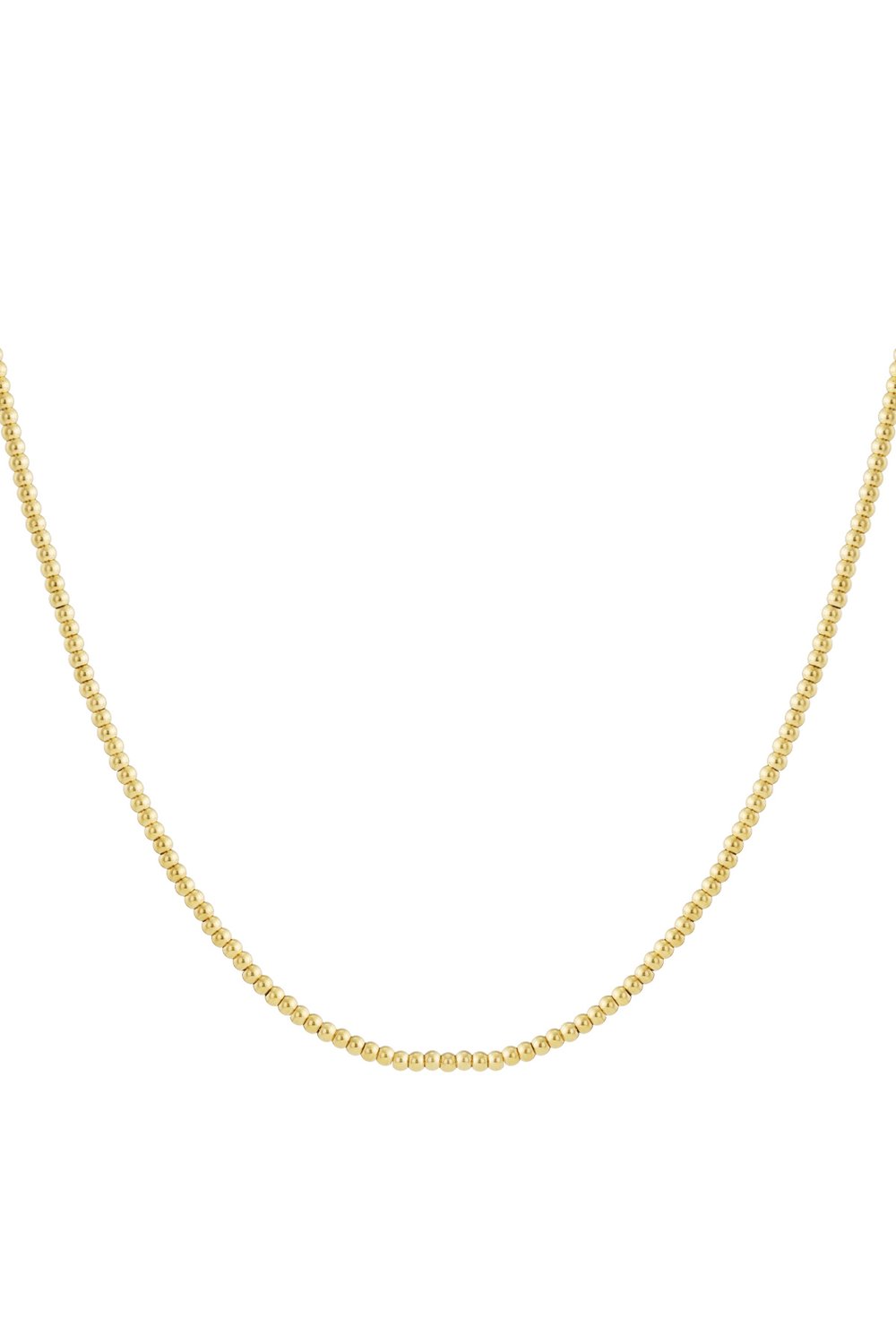 Solid bead necklace-4mm