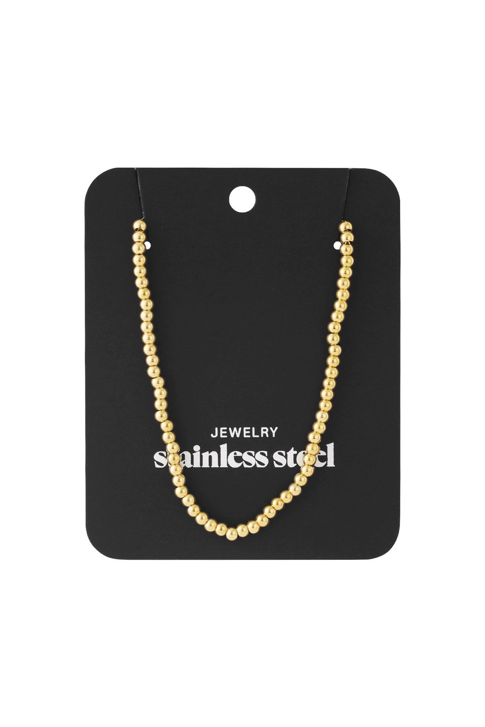 Solid bead necklace-4mm h5Picture4