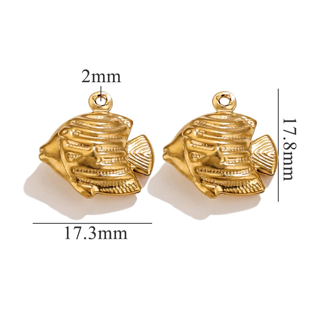1 pair simple series casual turtle  gold plated women pendants 