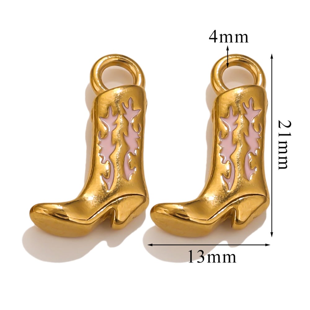 1 pair simple series retro geometric stainless steel  gold plated women pendants