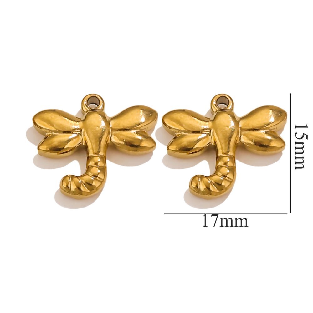 1 pair simple series retro cartoon  gold plated women pendants