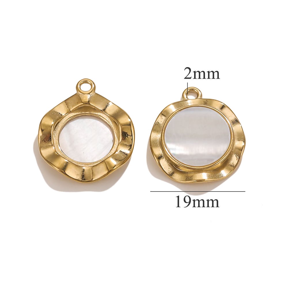 1 pair classic series retro geometric  gold plated women pendants