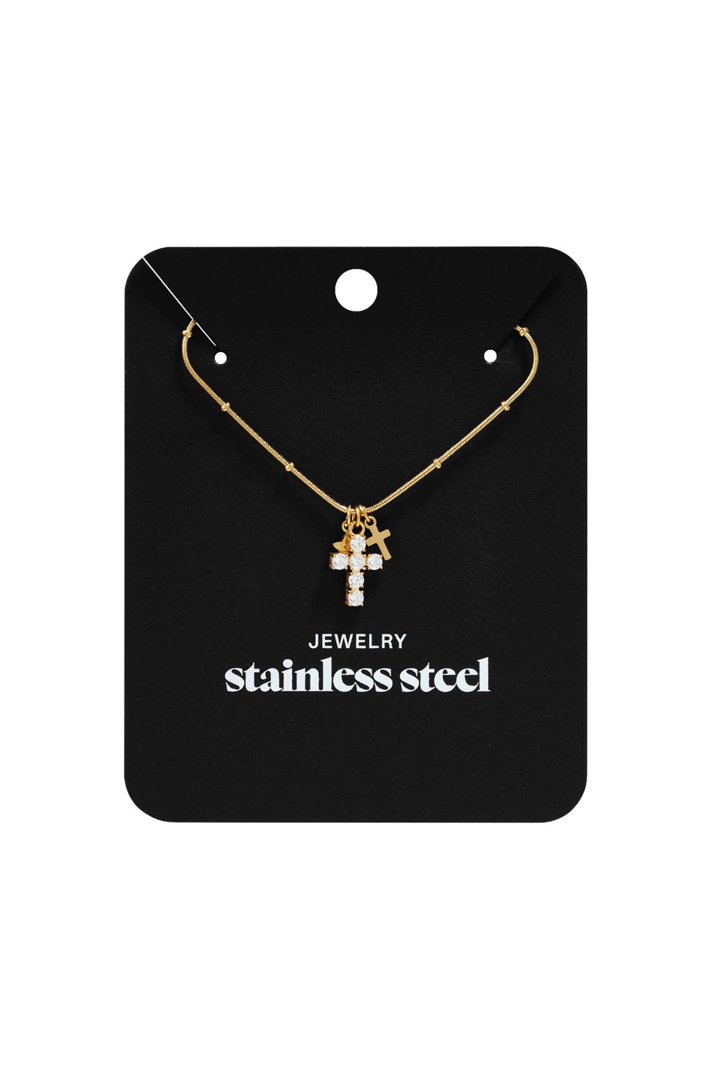 Necklace with cross and star charms Picture4