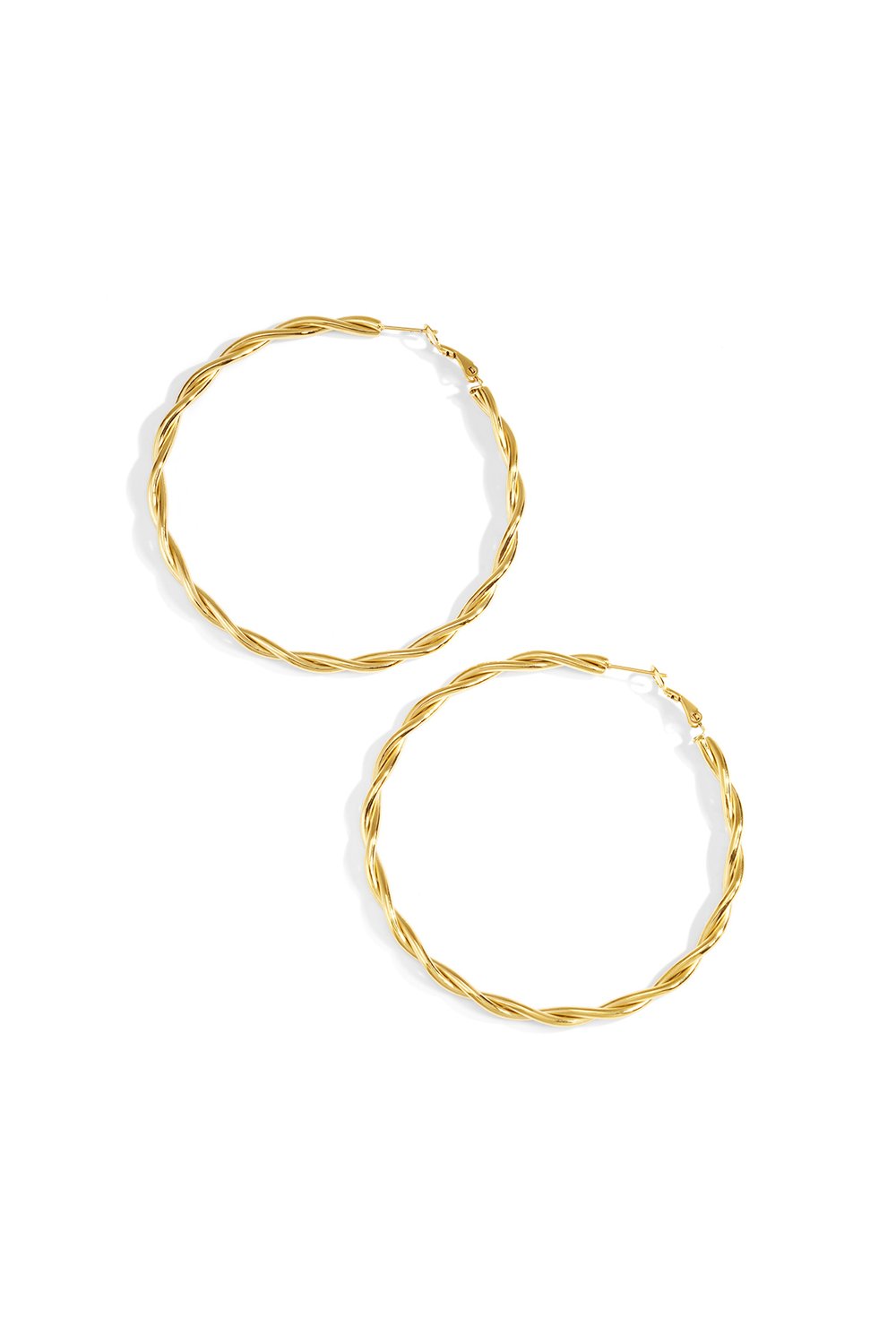 Twisted hoop earrings XL