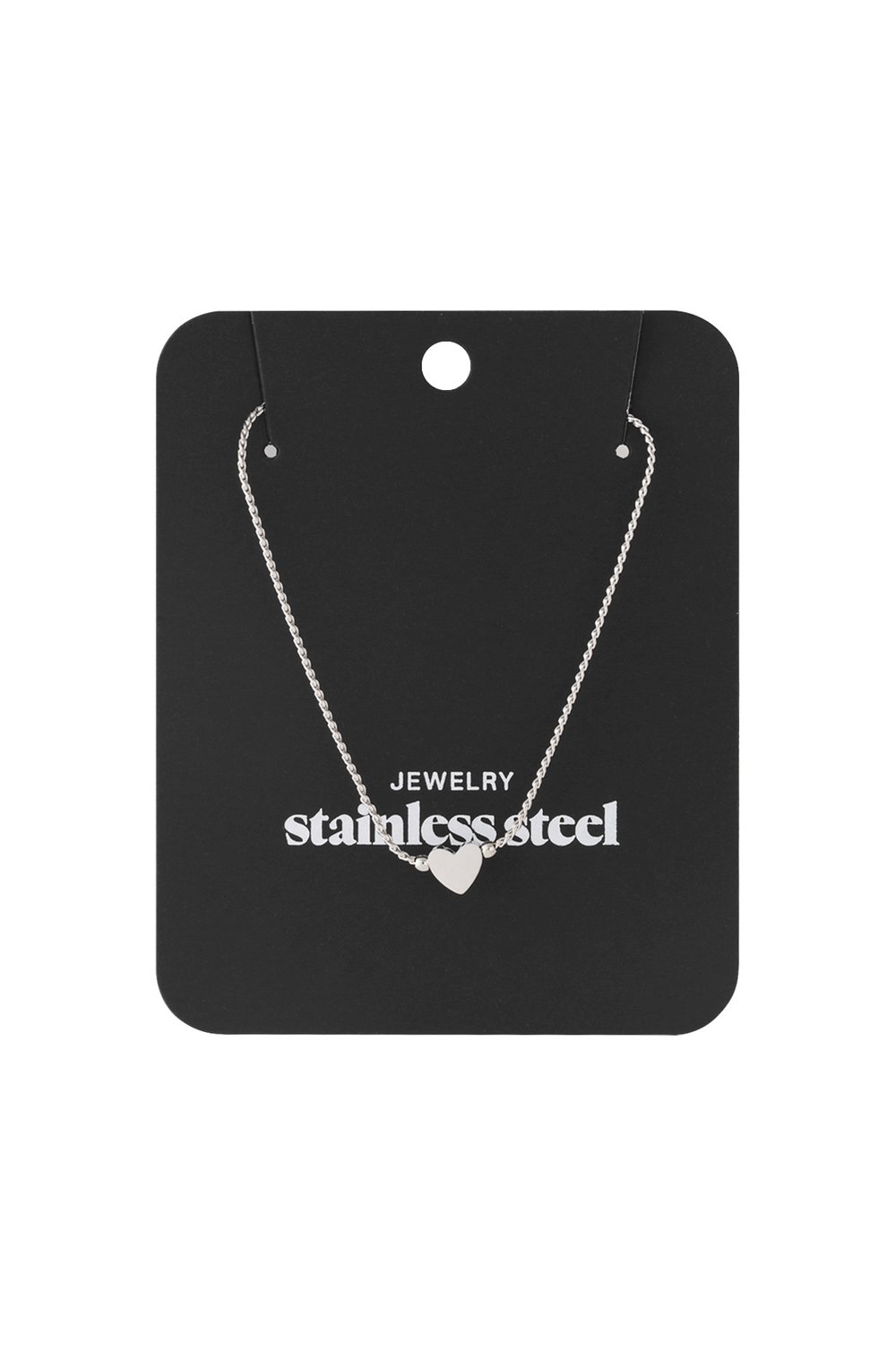 Necklace heart Gold Color Stainless Steel h5Picture6