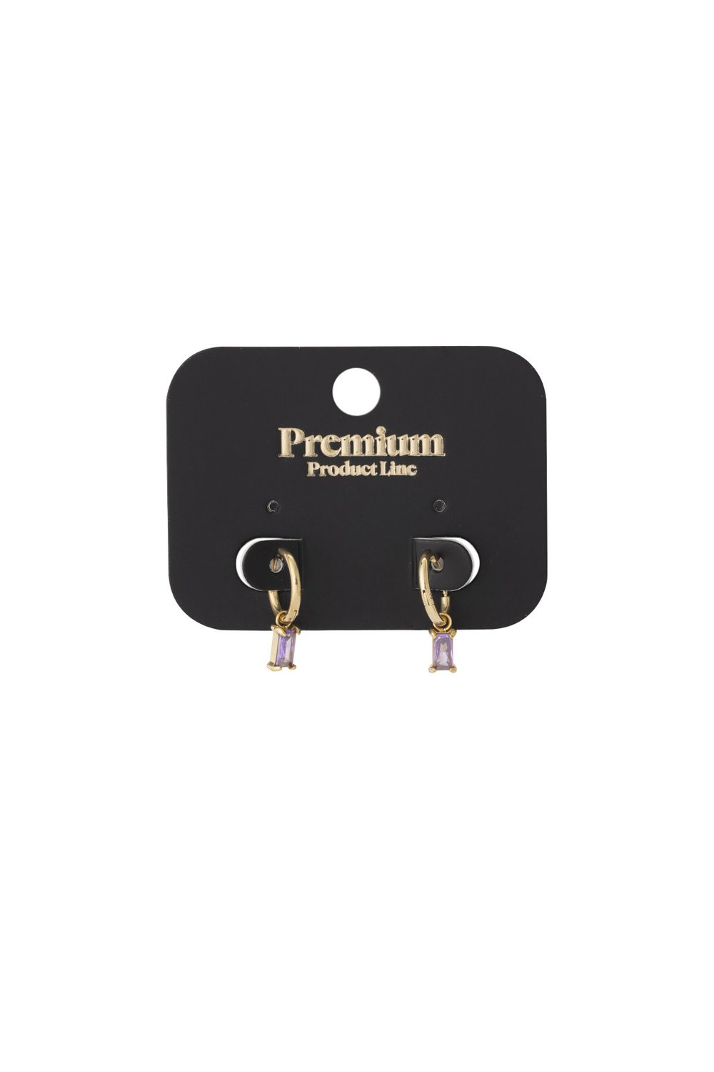Orecchini pietra allungata - Colore oro/bianco Immagine5