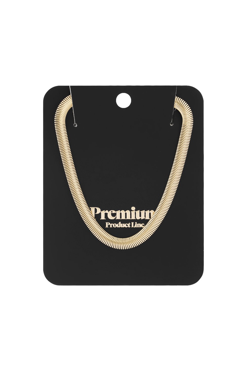 necklace flat with print - Gold color-6.0mm h5Picture8