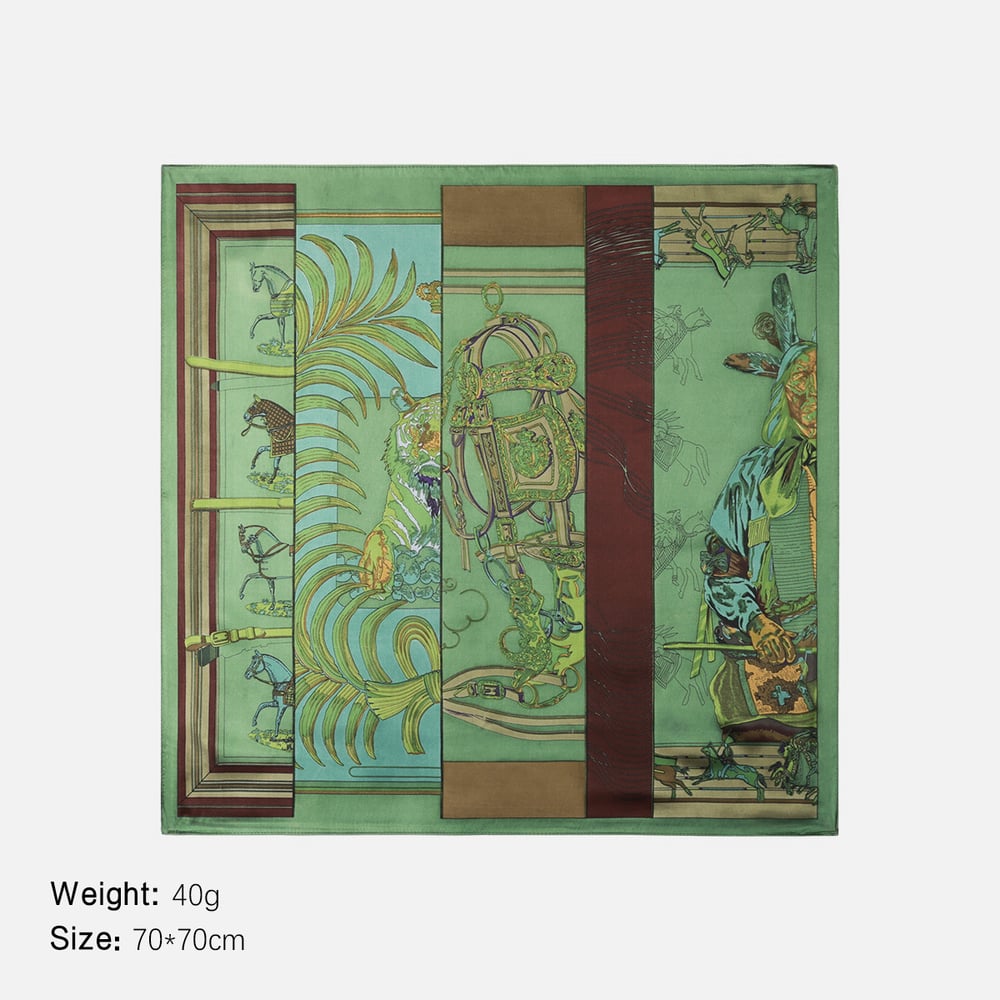 1 Piece Vintage Horse Rayon Women's Bandana Picture2