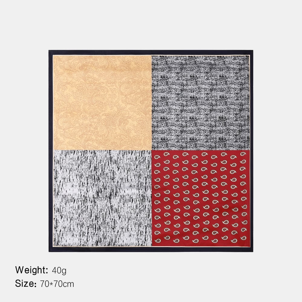 1 Piece Patchwork Cashew Flower Rayon Women's Bandana Picture2