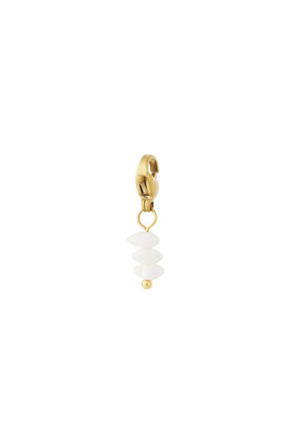 Triple stone jewelry charm 