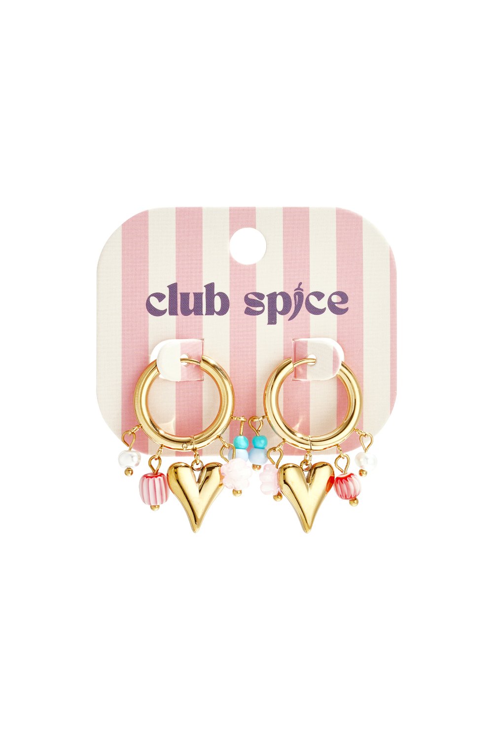 Ohrringe mit baumelnden Perlen und Herz h5Bild3