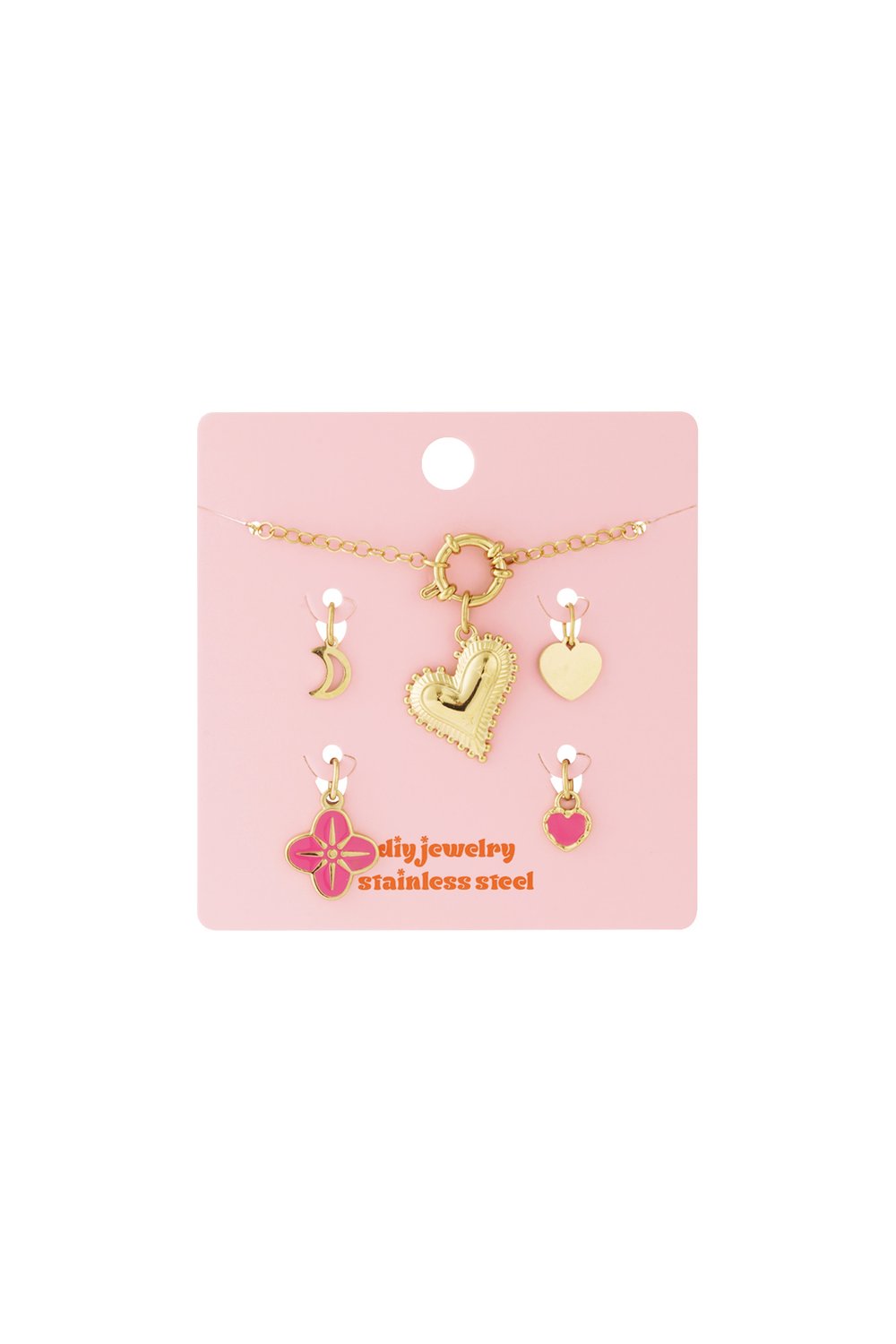 Chunky heart DIY bracelet Picture4