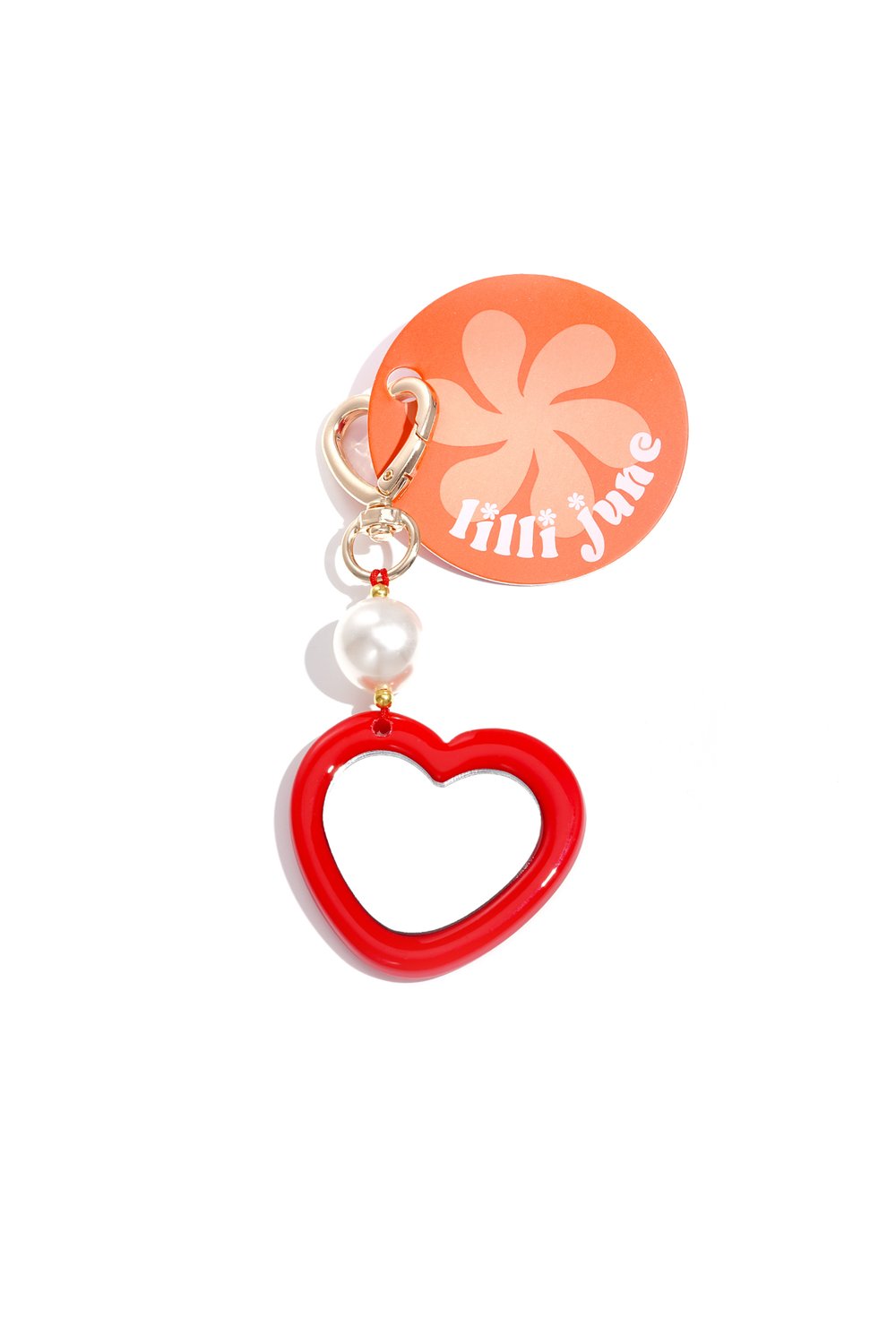 Heart studs with stones Picture4