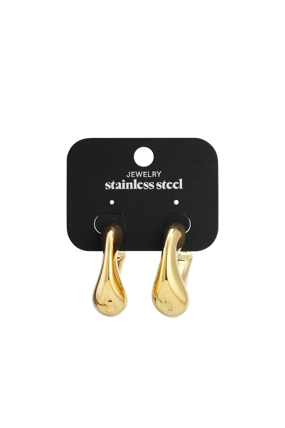 Stainless Steel Hoop Earrings circle Casual Daily Simple Series Women's jewelry h5Picture5