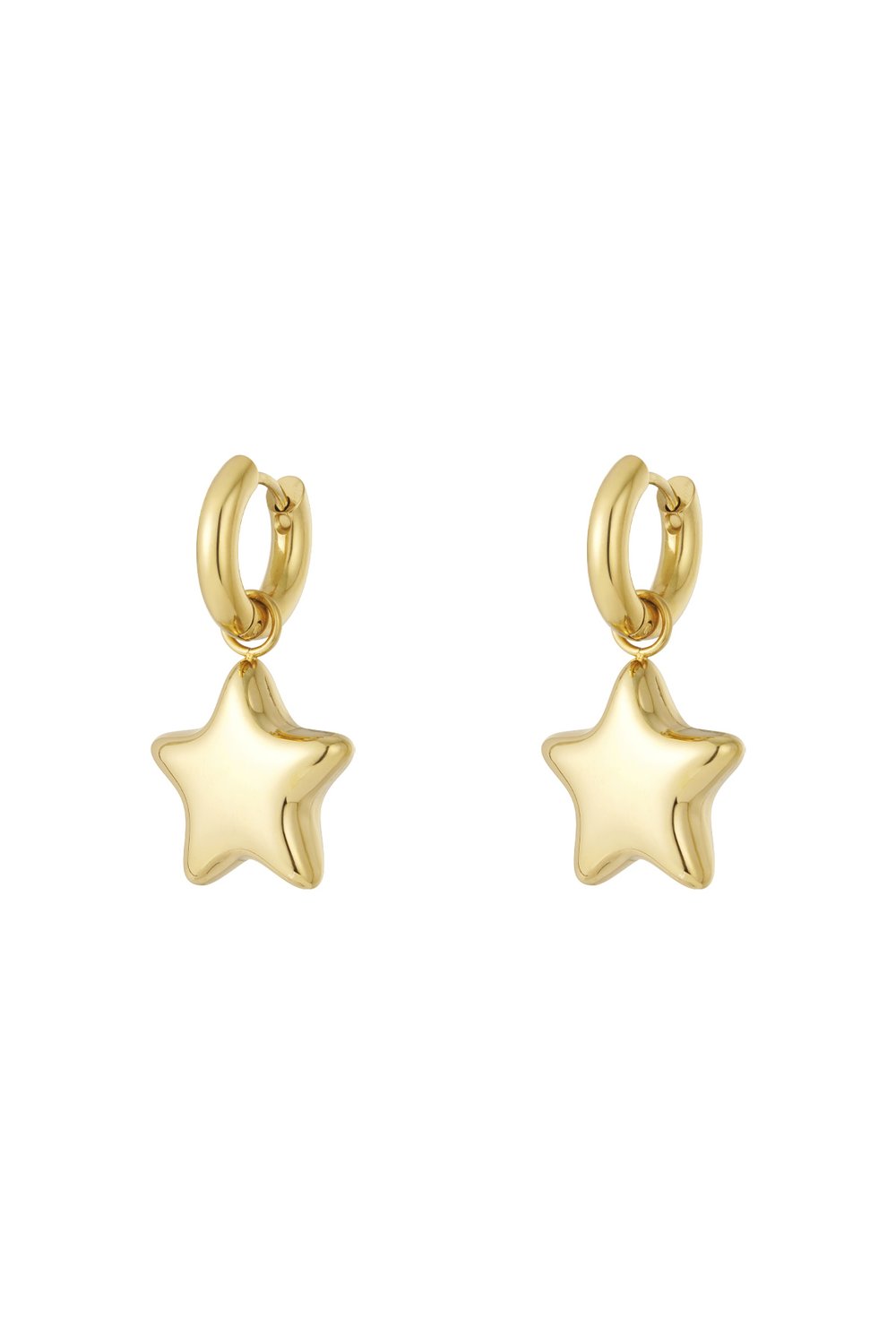 Stainless Steel Drop Earrings Star Daily Daily Simple Series Women's jewelry