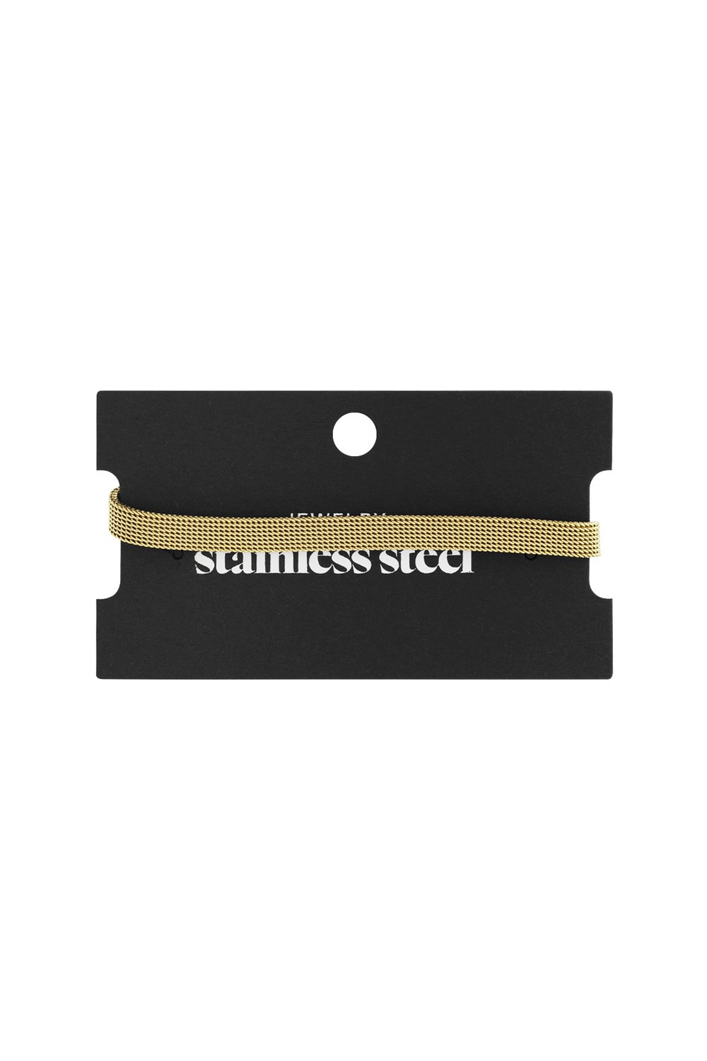 bracelet en acier inoxydable couleur or Image4