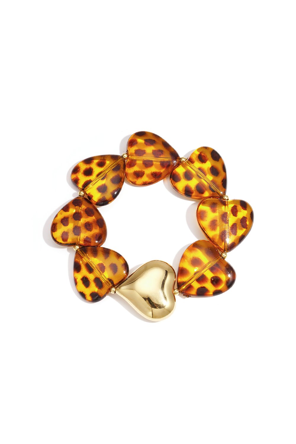 Akrilik Boncuklu Bilezikler Kalp Retro Günlük Klasik Seri Kadın Takıları