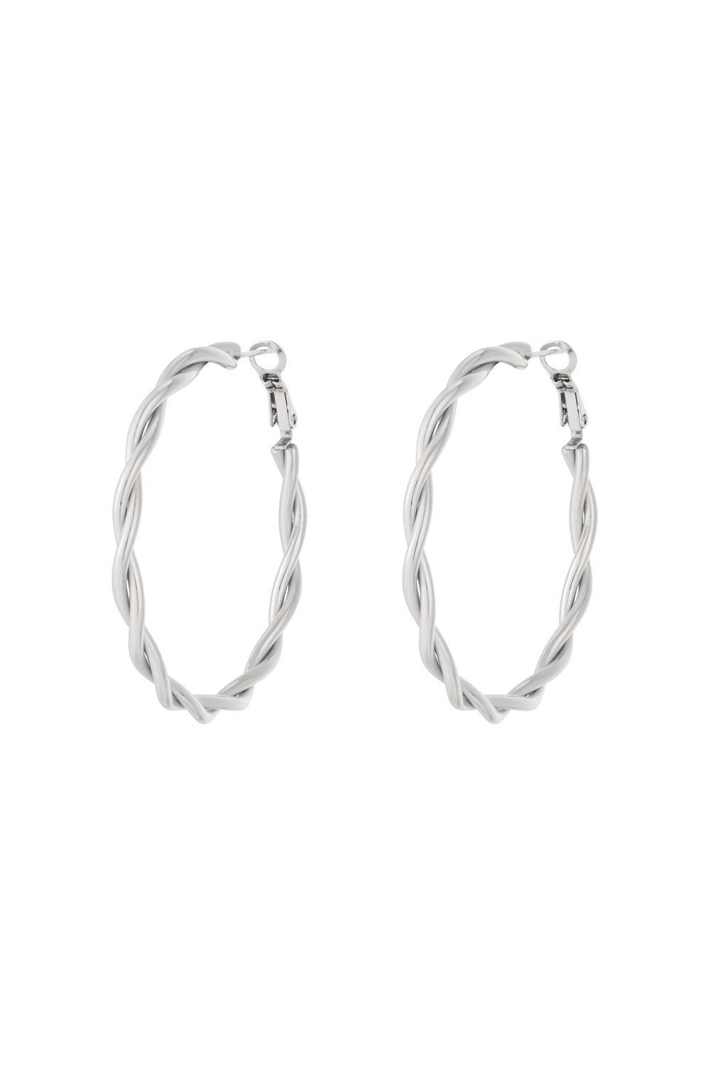 Twisted hoop earrings M Picture3