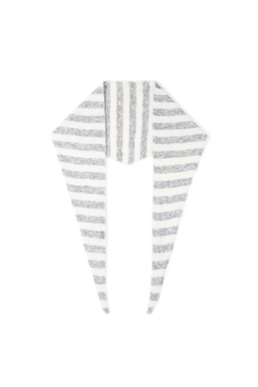 Minimal Striped Triangle Scarf 
