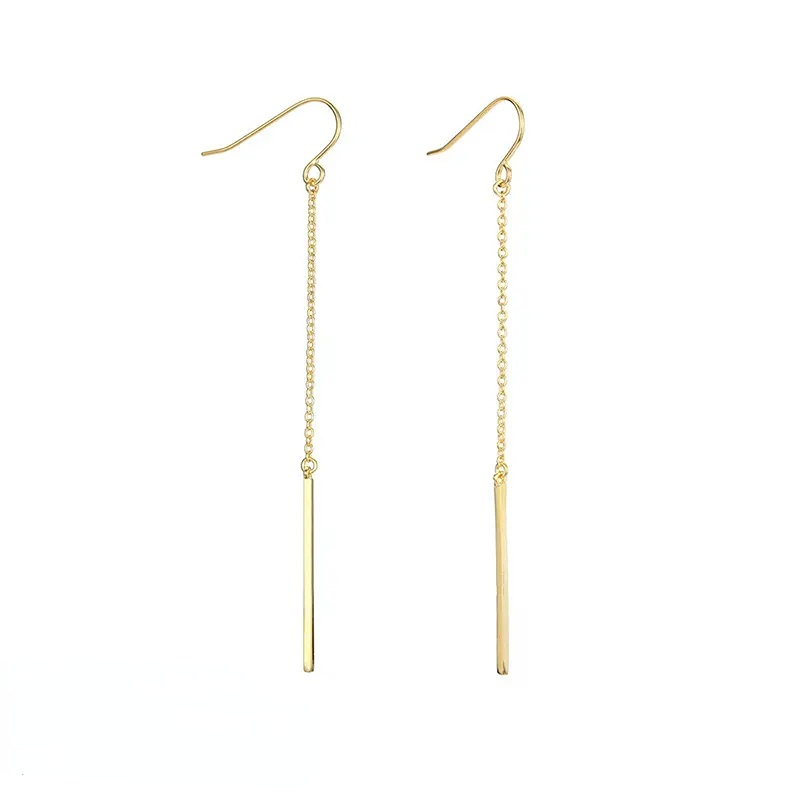 Orecchini da donna semplici a catena lunga