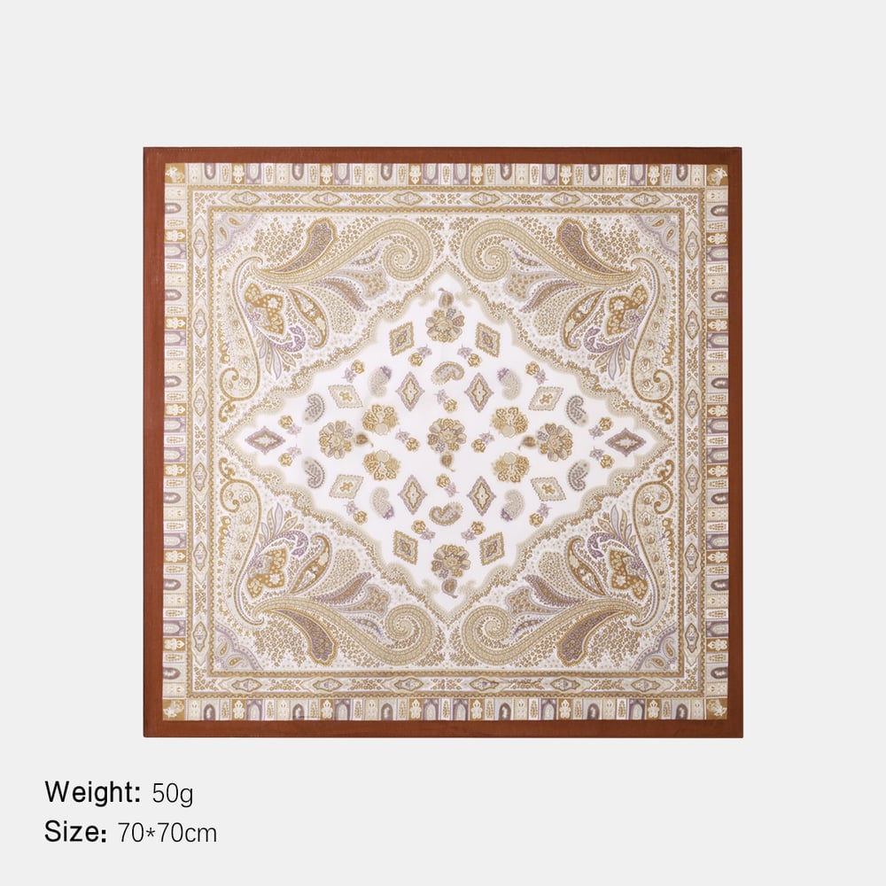 1 Piece Elegant Cashew Flower Rayon Women's Bandana Picture2