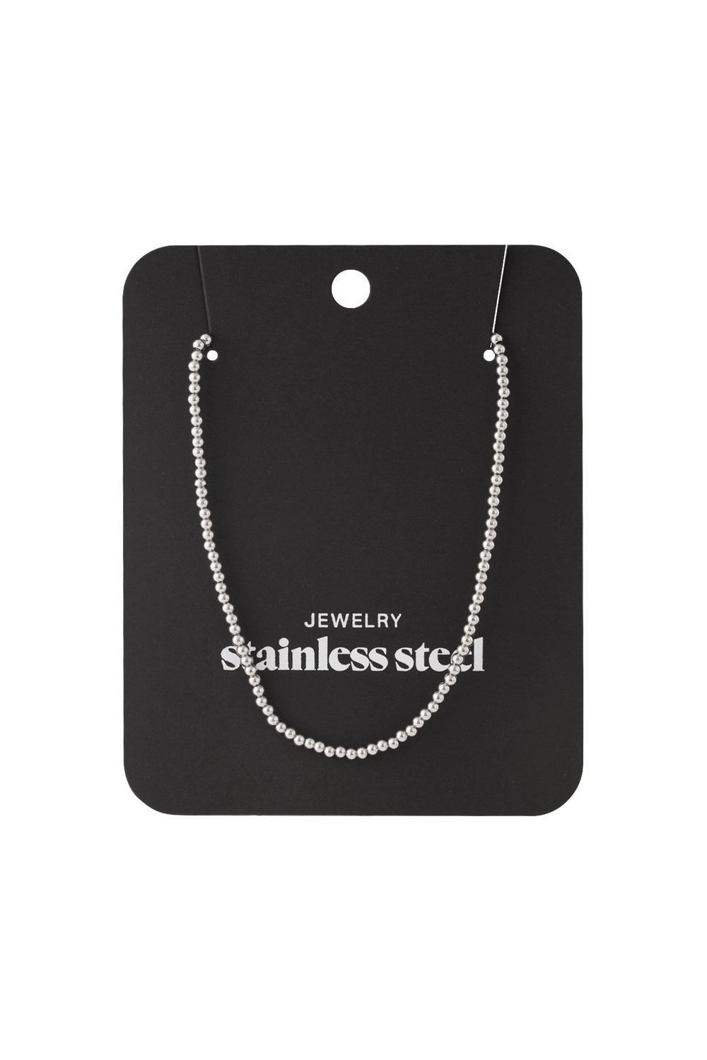 Solid bead necklace-2.5mm h5Picture4