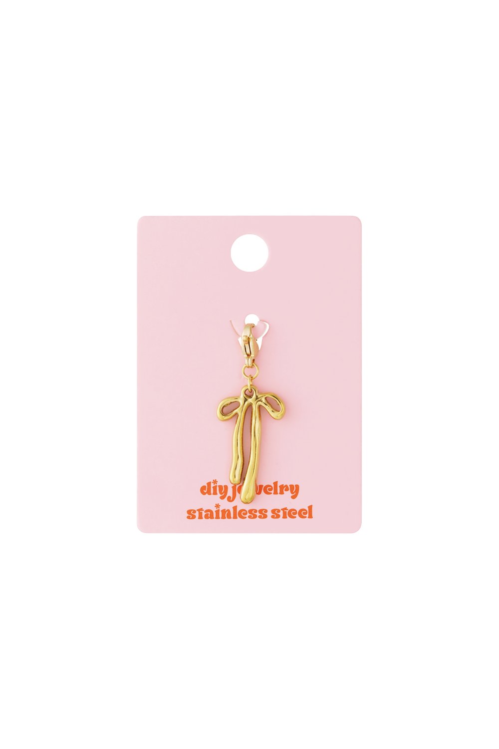 Stainless Steel Jewelry Charms Twist Casual Daily Simple Series Women's jewelry Picture4