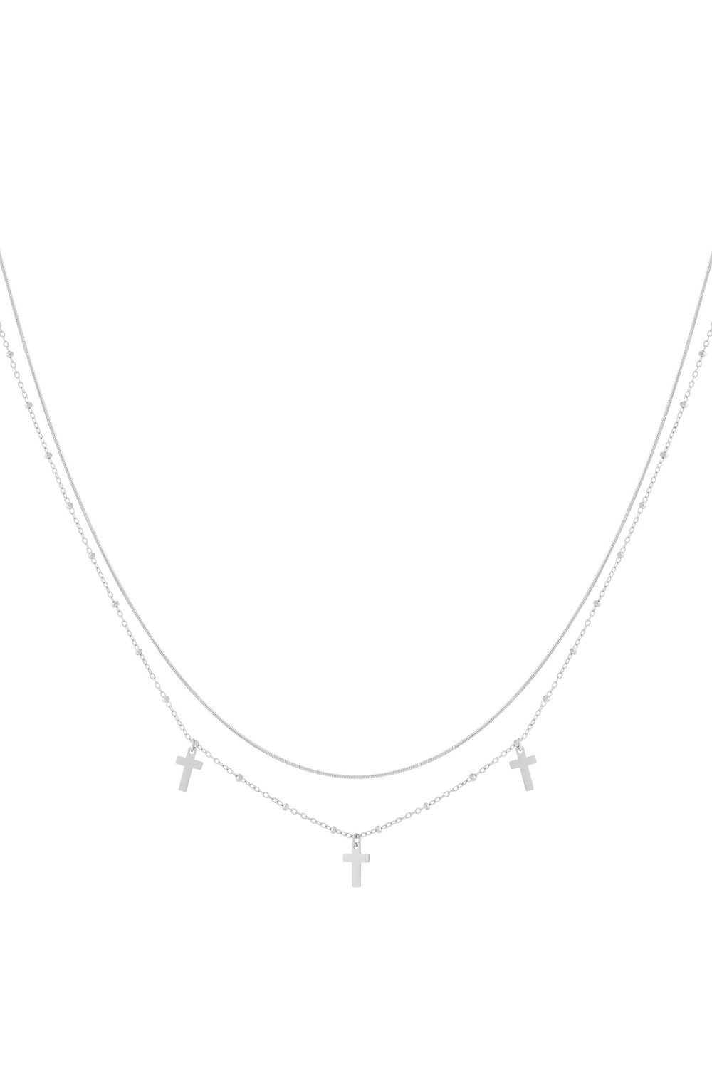   Layered Necklaces Cross Casual Daily Simple Series Women's jewelry Picture3