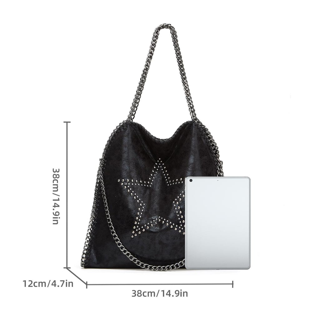1 Piece Modern Rivet Star PU Women's Handbags Picture2