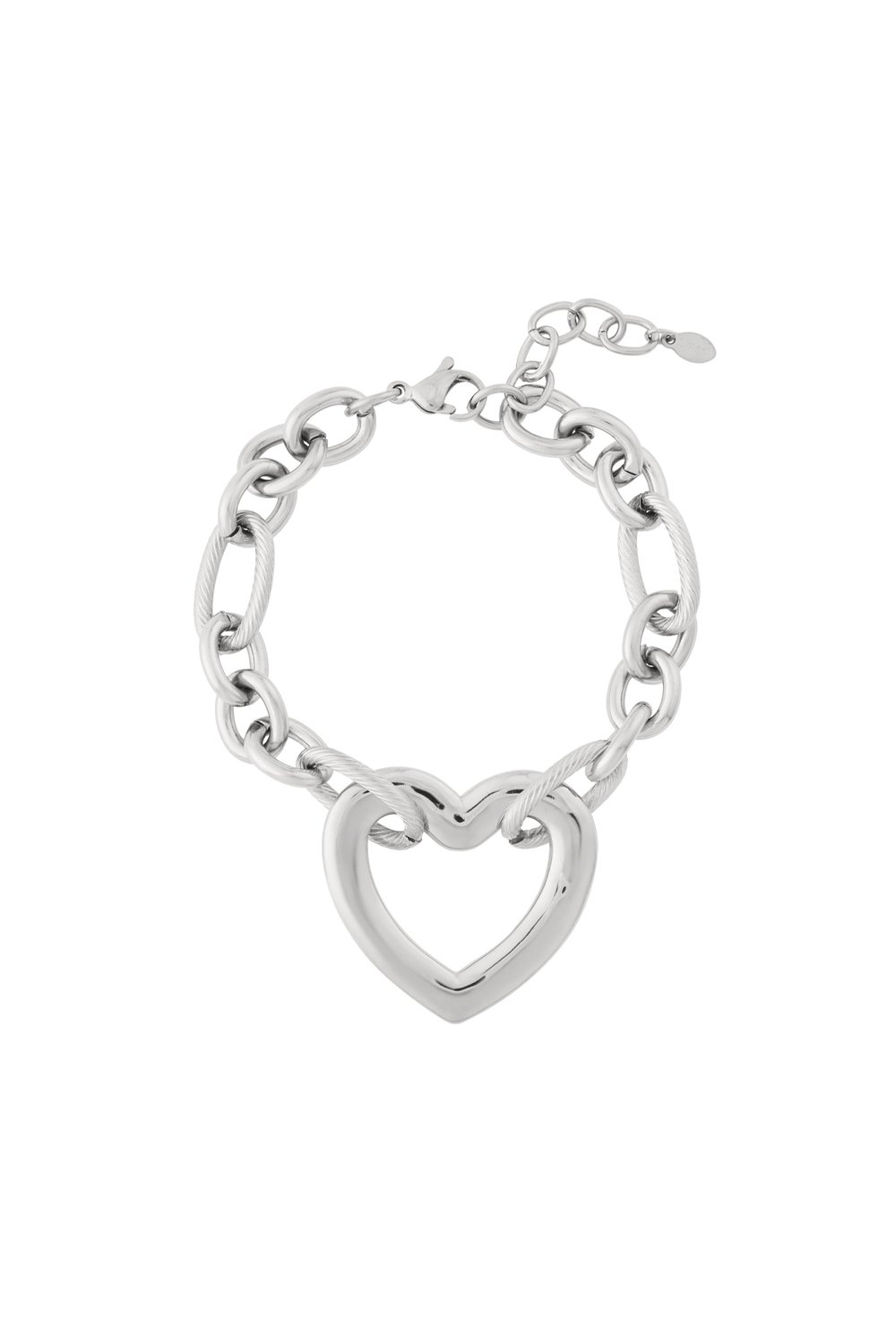 Bracciale a catena di cuori Immagine3