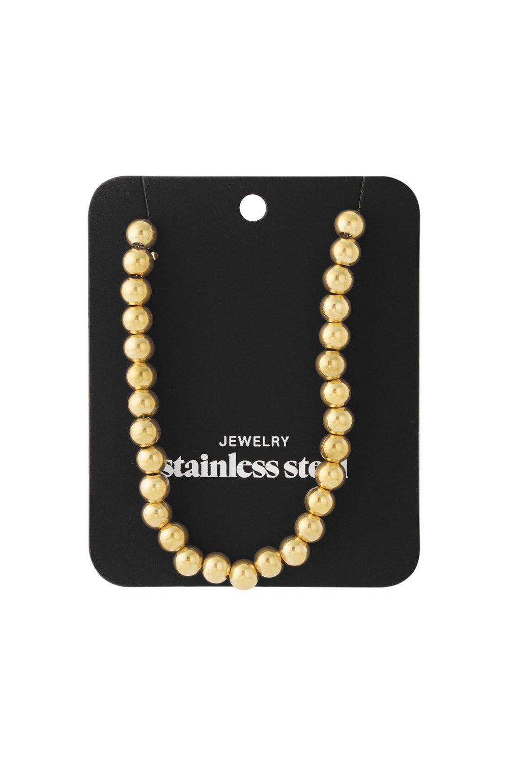 Hollow bead necklace-8mm Picture4