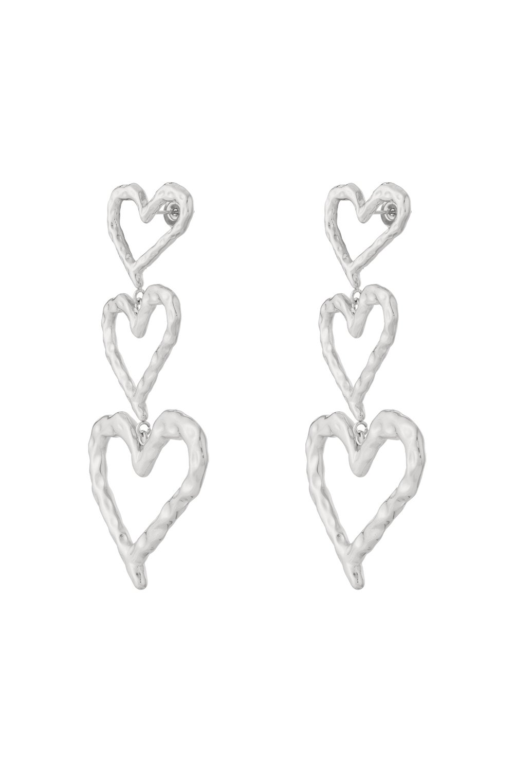 Stainless Steel Drop Earrings Heart Casual Daily h5Picture3