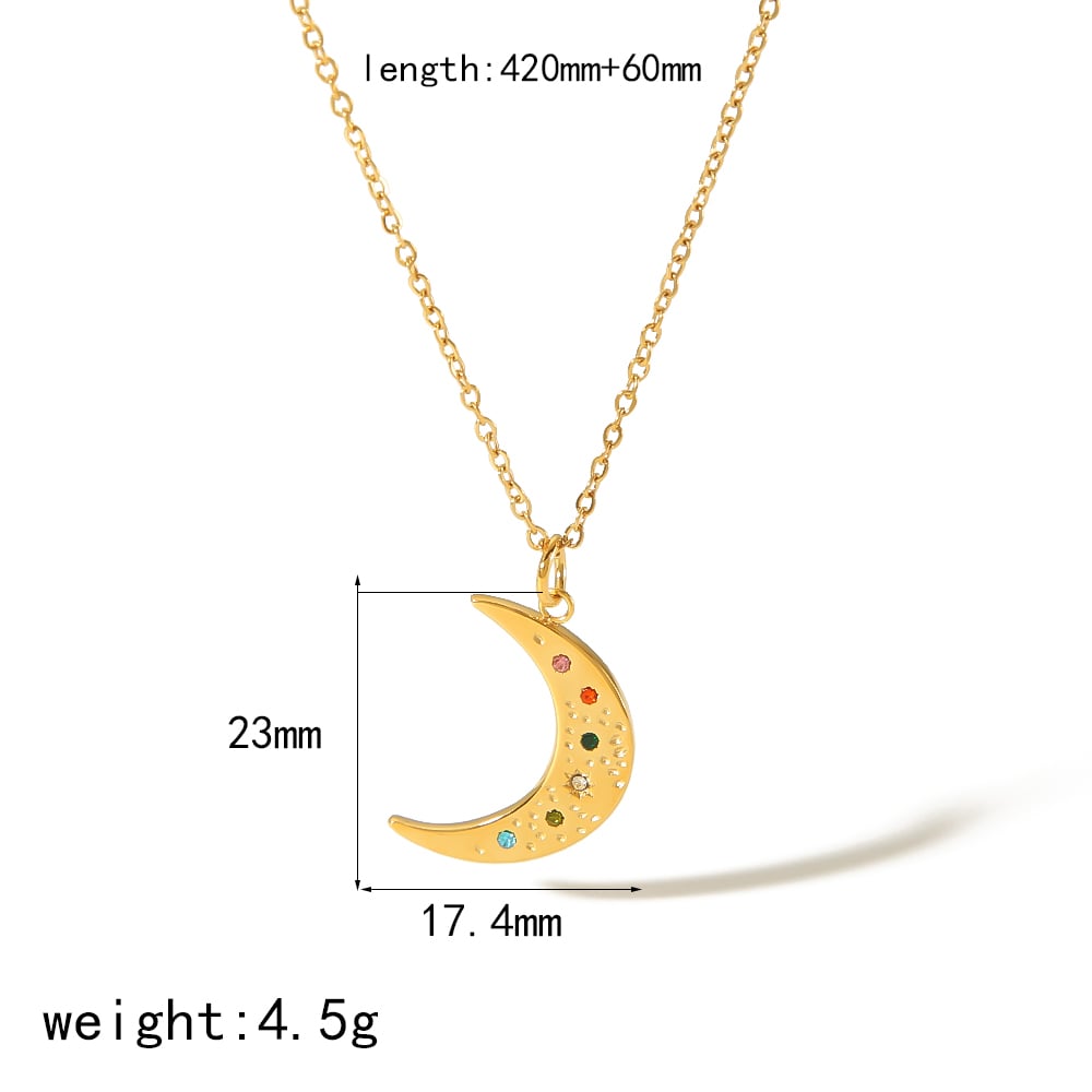 1 piece of simple and fashionable  gold-plated stainless steel geometric square diamond pendant necklace for women's jewelry for daily wear Picture2
