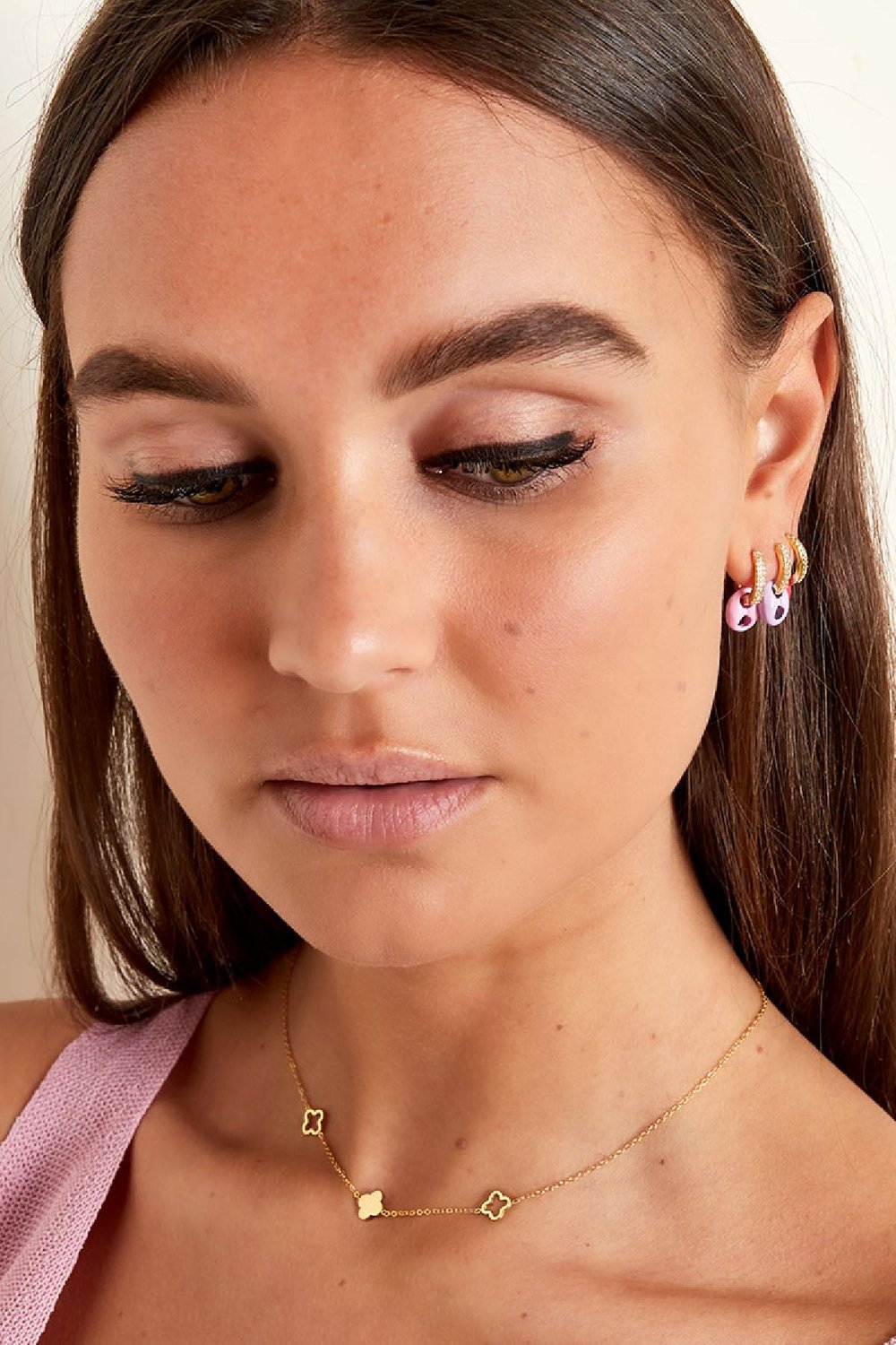 Halskette Kleeblätter  Bild2