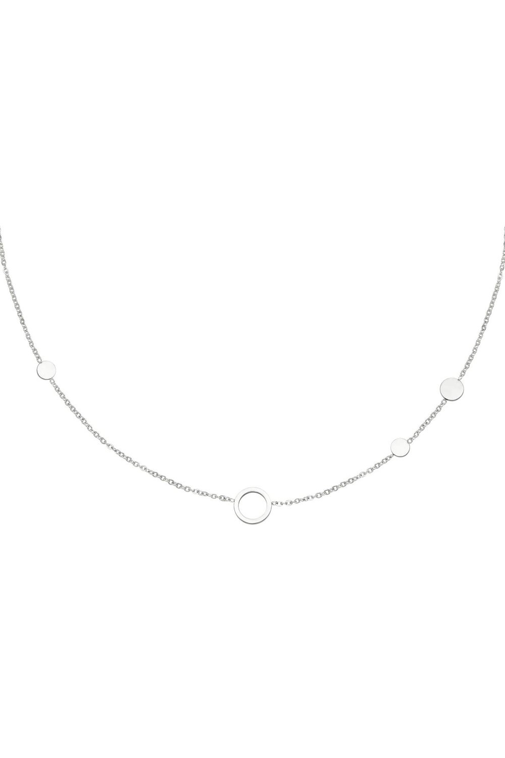 Stainless steel necklace circles Picture2