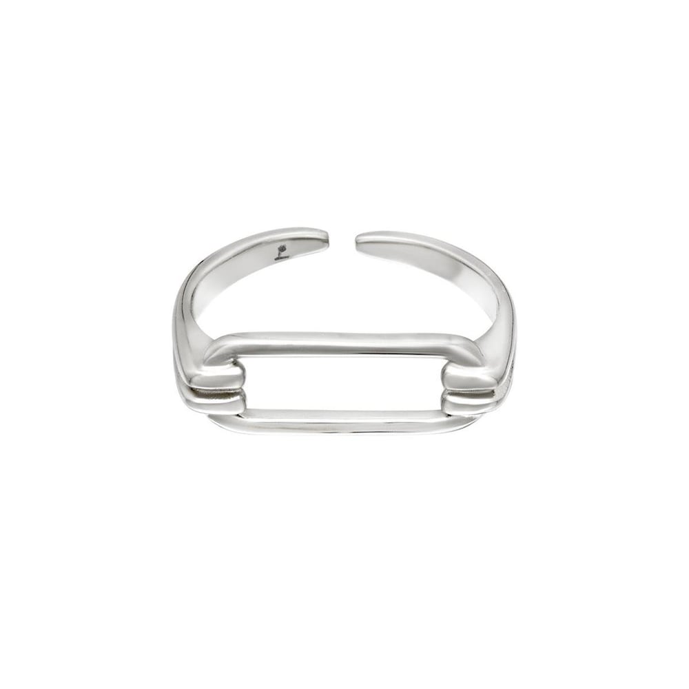 Geometrically shaped stainless steel ring Picture2