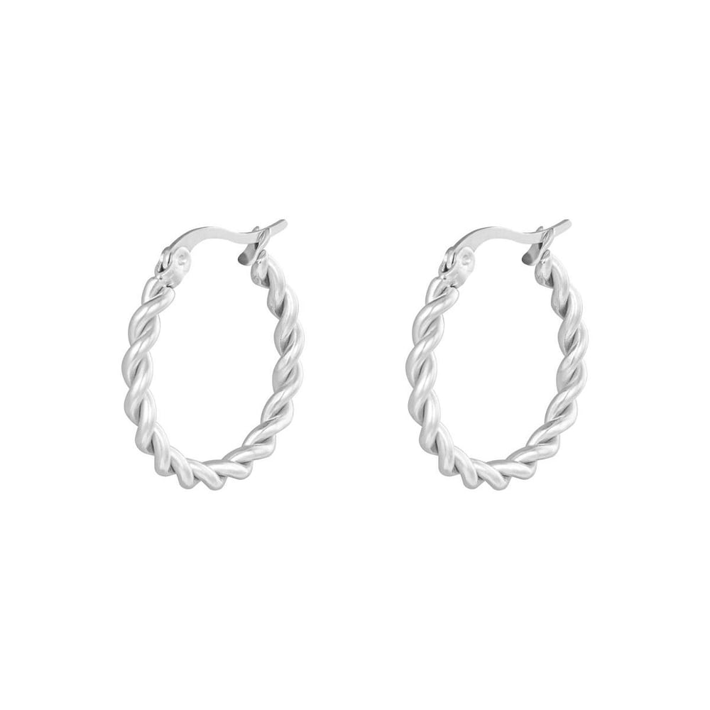 Earrings Hoops Twine 22 mm Picture2